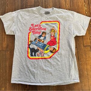 Gray Adult sacrifice Toby Graphic T-Shirt